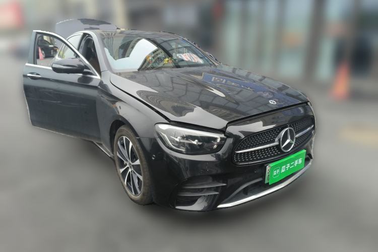 Used Mercedes-Benz E-Class New Energy 2022 E 350 e L Plug-in Hybrid Sports Sedan Front Right 45 Deg