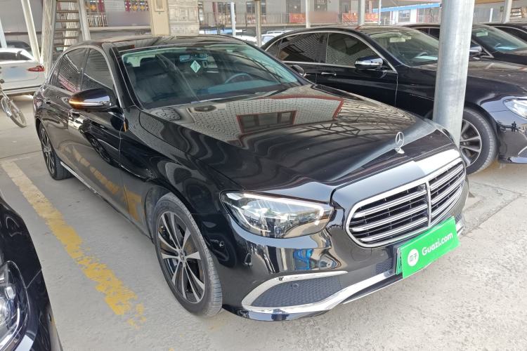 Used Mercedes-Benz E-Class New Energy 2022 Facelift E 350 e L Plug-in Hybrid Sedan Front Right 45 Deg