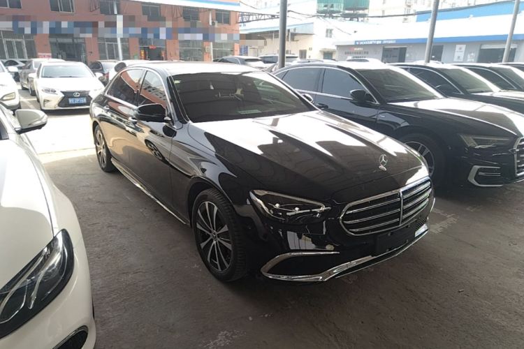 Used Mercedes-Benz E-Class New Energy 2022 E 350 e L Plug-in Hybrid Sports Sedan Front Right 45 Deg