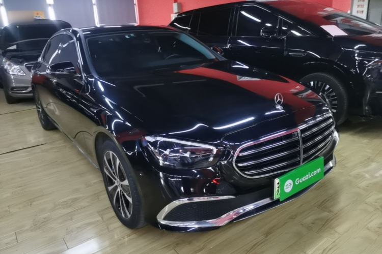 Used Mercedes-Benz E-Class New Energy 2022 Second Facelift E 350 e L Plug-in Hybrid Sedan Front Right 45 Deg