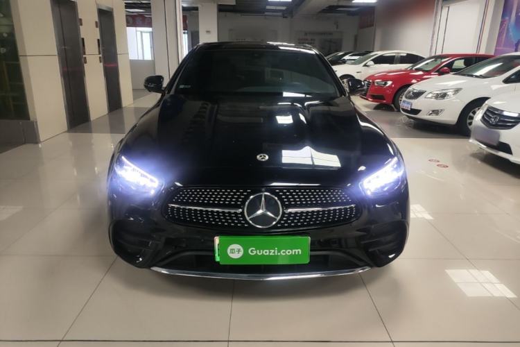 Used Mercedes-Benz E-Class New Energy 2022 Second Facelift E 350 e L Plug-in Hybrid Sports Sedan Front