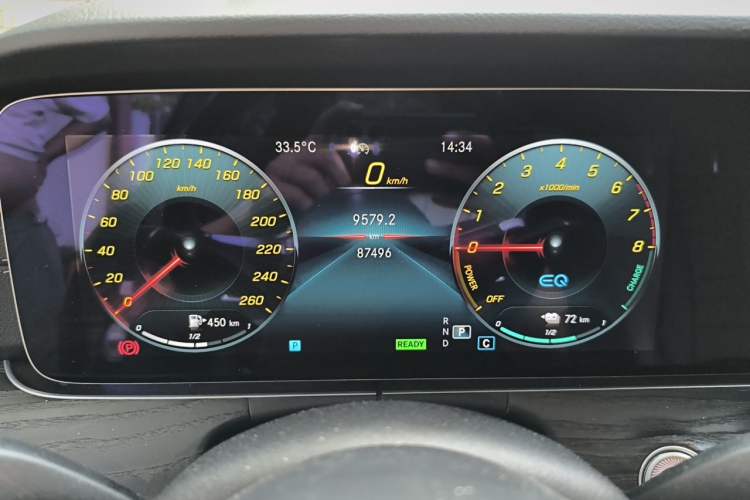 Used Mercedes-Benz E-Class New Energy 2022 E 350 e L Plug-in Hybrid Sports Sedan Instrument Cluster