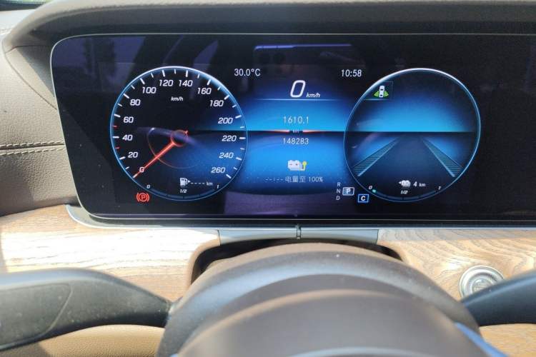 Used Mercedes-Benz E-Class New Energy 2022 Second Facelift E 350 e L Plug-in Hybrid Sports Sedan Instrument Cluster