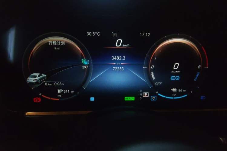 Used Mercedes-Benz E-Class New Energy 2022 Second Facelift E 350 e L Plug-in Hybrid Sedan Instrument Cluster