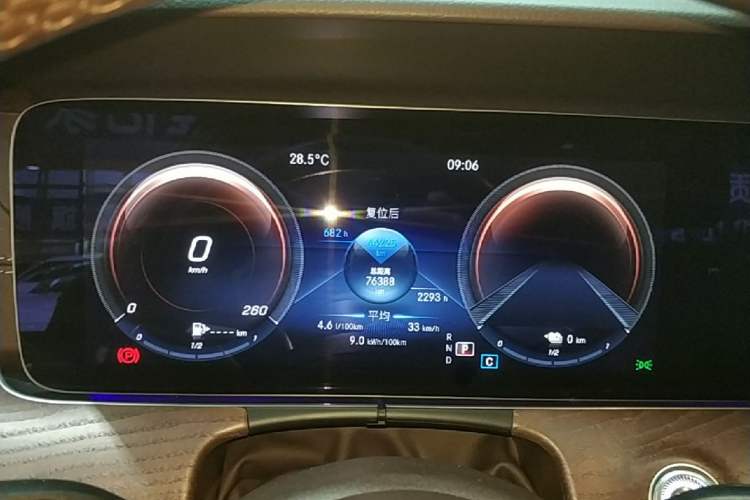 Used Mercedes-Benz E-Class New Energy 2022 Restyled E 350 e L Plug-in Hybrid Sedan Instrument Cluster