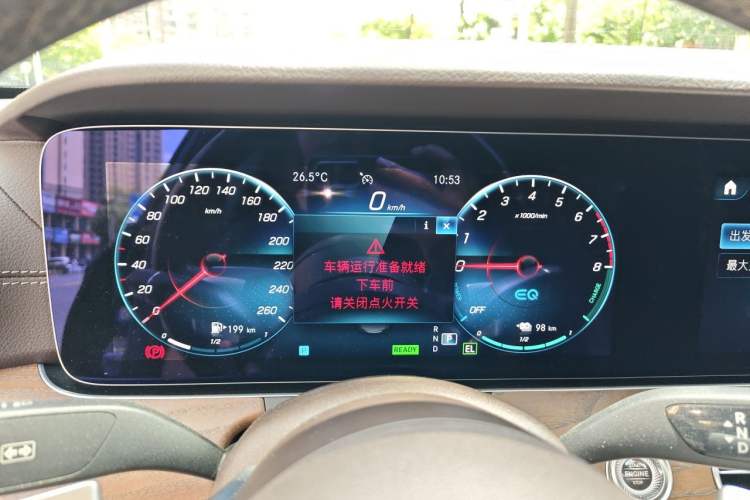 Used Mercedes-Benz E-Class New Energy 2022 Second Facelift E 350 e L Plug-in Hybrid Sports Sedan Instrument Cluster