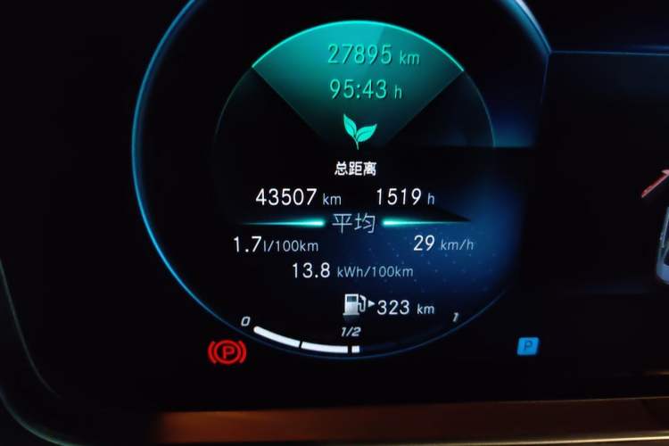 Used Mercedes-Benz E-Class New Energy 2022 E 350 e L Plug-in Hybrid Sports Sedan Odometer Close Up