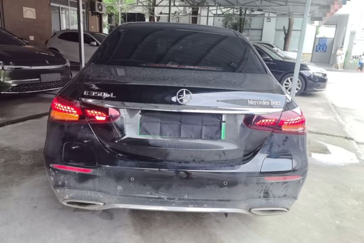 Used Mercedes-Benz E-Class New Energy 2022 Second Facelift E 350 e L Plug-in Hybrid Sports Sedan Rear