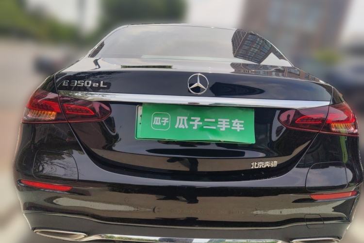 Used Mercedes-Benz E-Class New Energy 2022 Second Facelift E 350 e L Plug-in Hybrid Sports Sedan Rear
