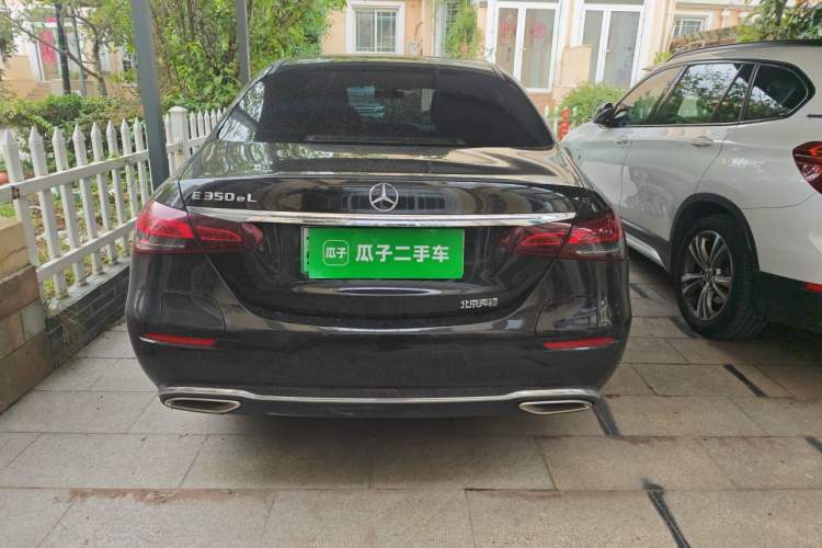 Used Mercedes-Benz E-Class New Energy 2022 Second Facelift E 350 e L Plug-in Hybrid Sports Sedan Rear