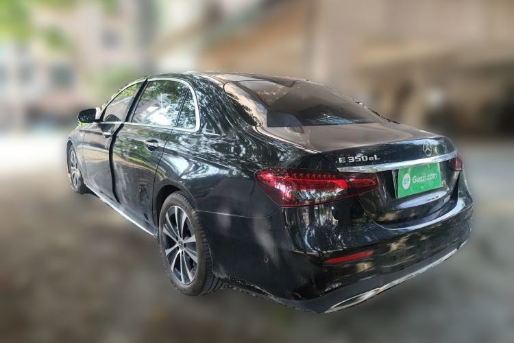 Used Mercedes-Benz E-Class New Energy 2022 Second Facelift E 350 e L Plug-in Hybrid Sports Sedan Rear Left 45 Deg