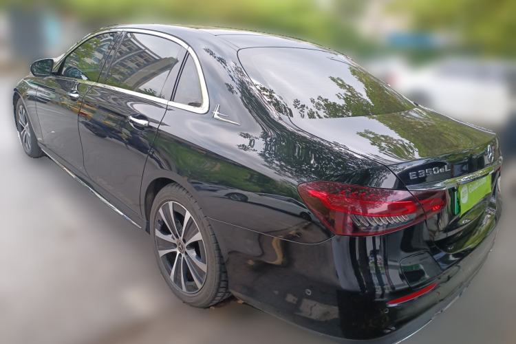 Used Mercedes-Benz E-Class New Energy 2022 Second Facelift E 350 e L Plug-in Hybrid Sports Sedan Rear Left 45 Deg