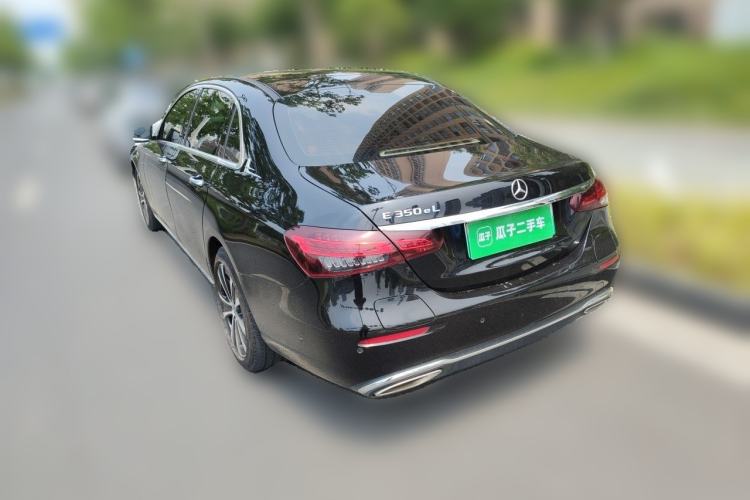 Used Mercedes-Benz E-Class New Energy 2022 Second Facelift E 350 e L Plug-in Hybrid Sports Sedan Rear Left 45 Deg