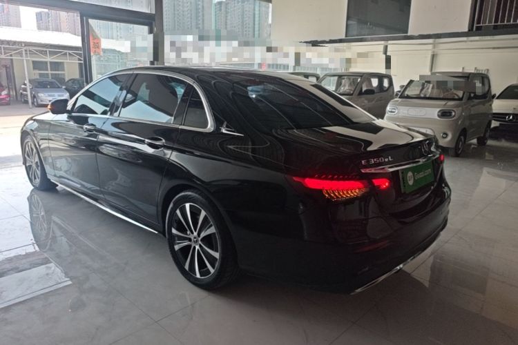Used Mercedes-Benz E-Class New Energy 2022 Second Facelift E 350 e L Plug-in Hybrid Sports Sedan Rear Left 45 Deg