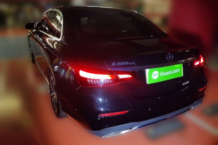 Used Mercedes-Benz E-Class New Energy 2022 Second Facelift E 350 e L Plug-in Hybrid Sports Sedan Rear Left 45 Deg