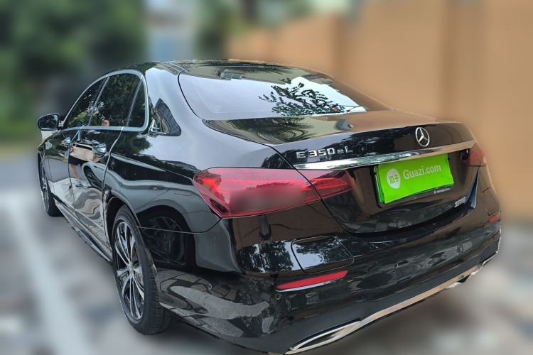 Used Mercedes-Benz E-Class New Energy 2022 Restyled E 350 e L Plug-in Hybrid Sports Sedan Rear Left 45 Deg