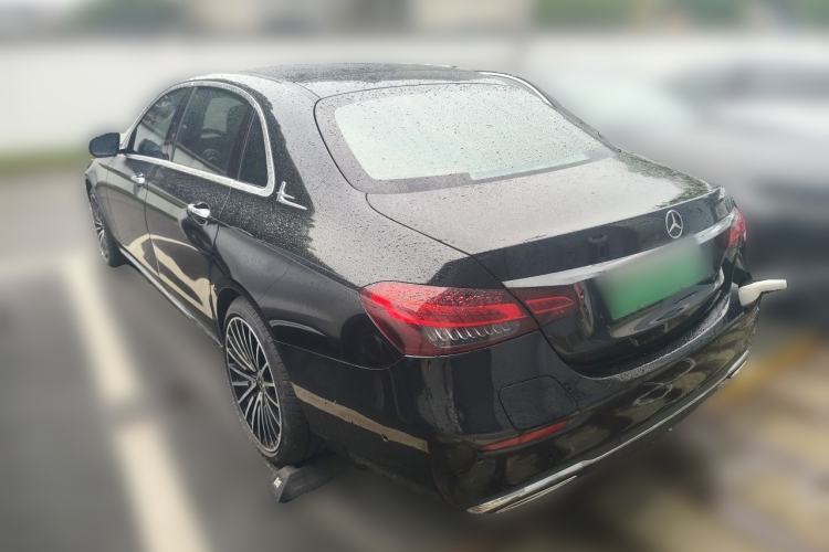 Used Mercedes-Benz E-Class New Energy 2022 Second Facelift E 350 e L Plug-in Hybrid Sports Sedan Rear Left 45 Deg