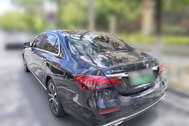 Used Mercedes-Benz E-Class New Energy 2022 Second Facelift E 350 e L Plug-in Hybrid Sports Sedan Rear Left 45 Deg
