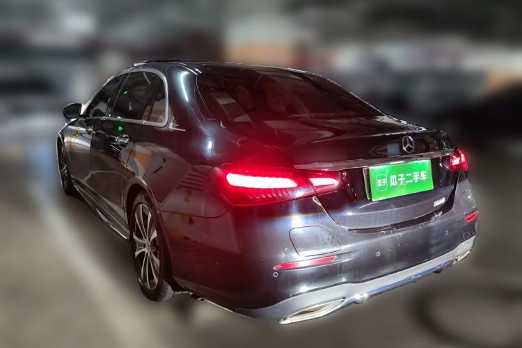 Used Mercedes-Benz E-Class New Energy 2022 Second Facelift E 350 e L Plug-in Hybrid Sports Sedan Rear Left 45 Deg