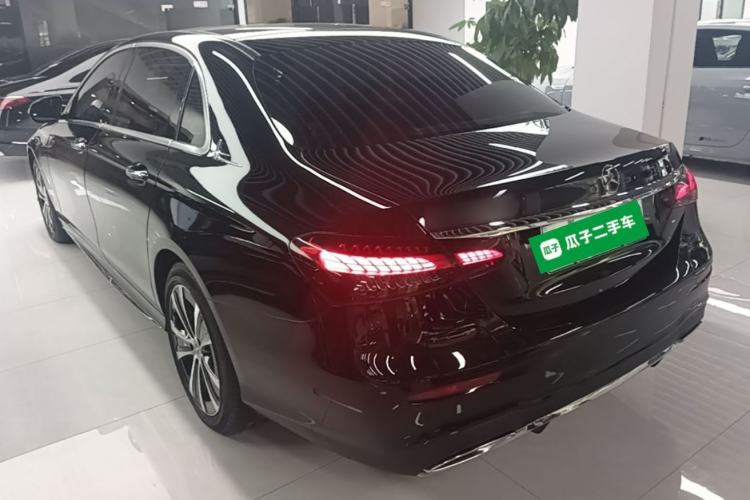 Used Mercedes-Benz E-Class New Energy 2022 Second Facelift E 350 e L Plug-in Hybrid Sports Sedan Rear Left 45 Deg
