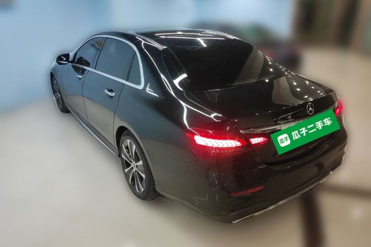 Used Mercedes-Benz E-Class New Energy 2022 Second Facelift E 350 e L Plug-in Hybrid Sports Sedan Rear Left 45 Deg