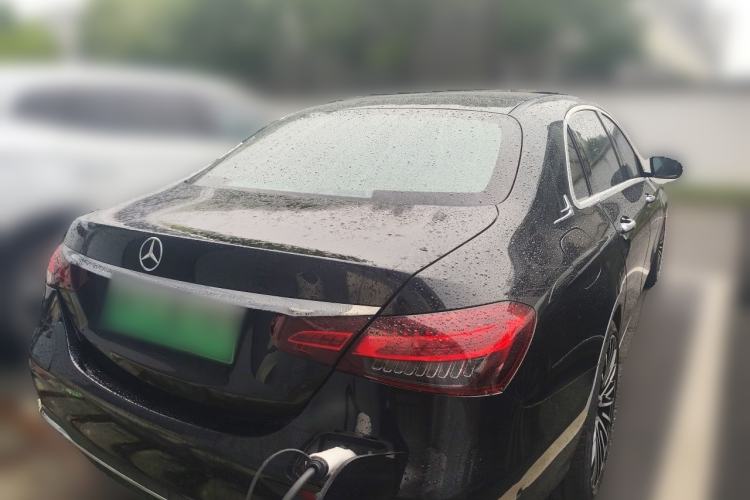 Used Mercedes-Benz E-Class New Energy 2022 Second Facelift E 350 e L Plug-in Hybrid Sports Sedan Rear