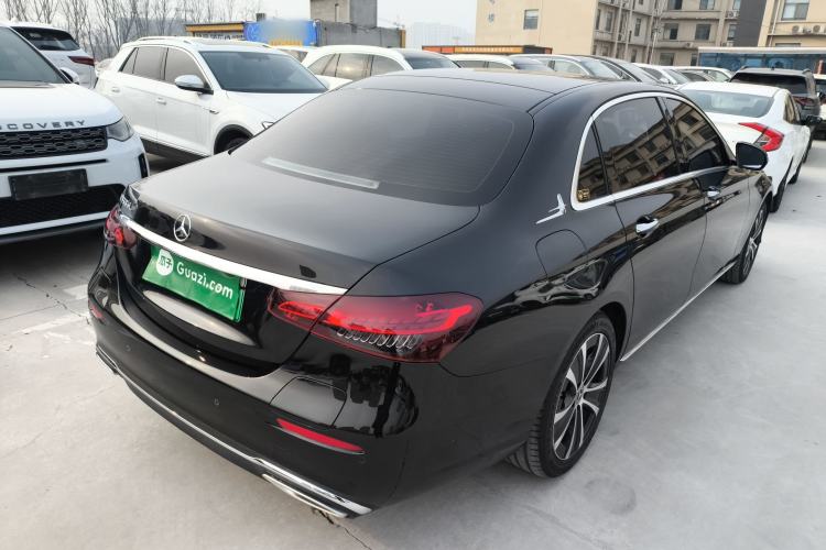 Used Mercedes-Benz E-Class New Energy 2022 Second Facelift E 350 e L Plug-in Hybrid Sedan Rear Right 45 Deg