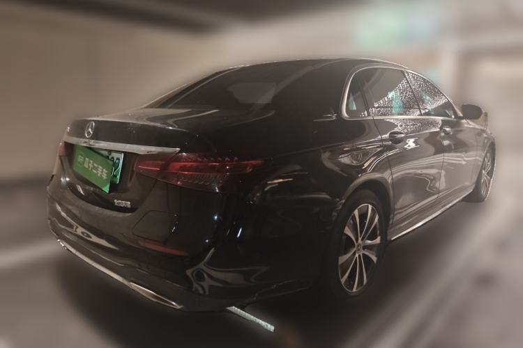Used Mercedes-Benz E-Class New Energy 2022 Restyled E 350 e L Plug-in Hybrid Sports Sedan Rear Right 45 Deg