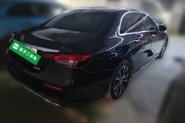 Used Mercedes-Benz E-Class New Energy 2022 Restyled E 350 e L Plug-in Hybrid Sports Sedan Rear Right 45 Deg