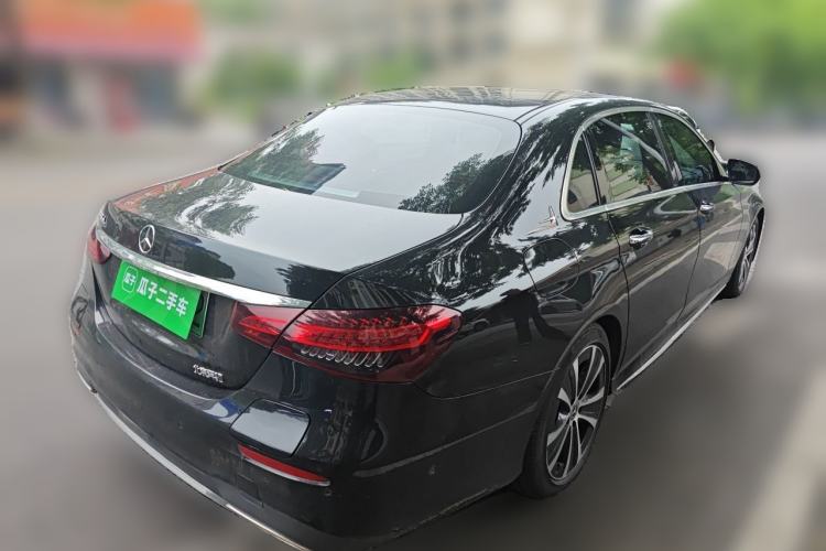 Used Mercedes-Benz E-Class New Energy 2022 Restyled E 350 e L Plug-in Hybrid Sports Sedan Rear Right 45 Deg