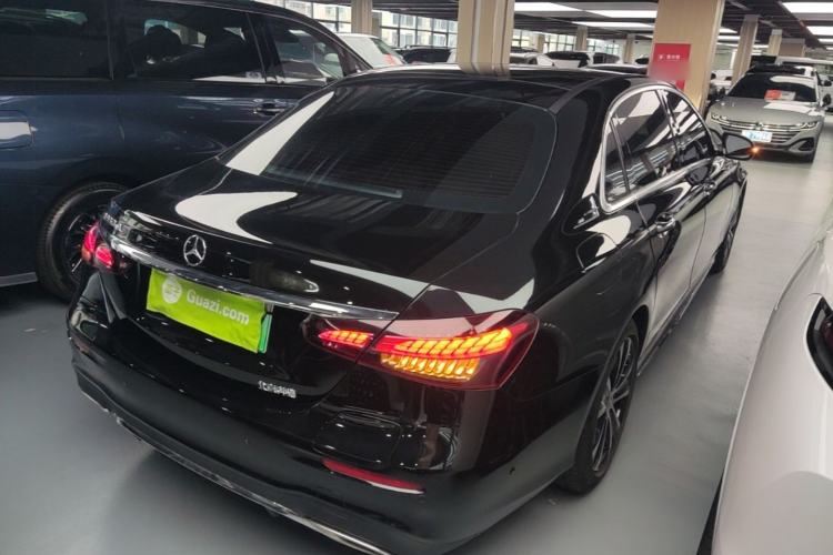 Used Mercedes-Benz E-Class New Energy 2022 E 350 e L Plug-in Hybrid Sports Sedan Rear Right 45 Deg