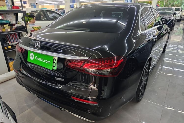Used Mercedes-Benz E-Class New Energy 2022 Restyled E 350 e L Plug-in Hybrid Sports Sedan Rear Right 45 Deg