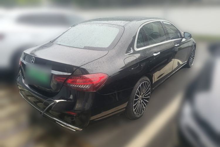 Used Mercedes-Benz E-Class New Energy 2022 Second Facelift E 350 e L Plug-in Hybrid Sports Sedan Rear Right 45 Deg