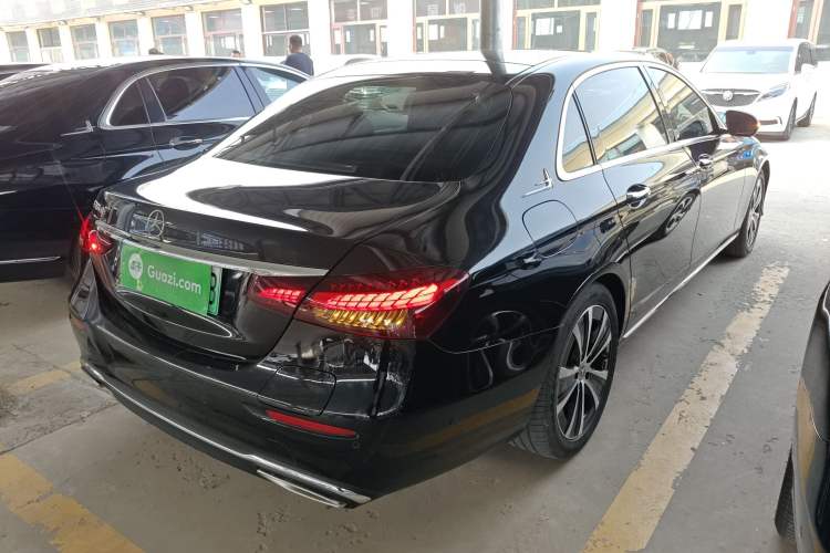 Used Mercedes-Benz E-Class New Energy 2022 Facelift E 350 e L Plug-in Hybrid Sedan Rear Right 45 Deg