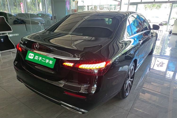 Used Mercedes-Benz E-Class New Energy 2022 E 350 e L Plug-in Hybrid Sports Sedan Rear Right 45 Deg