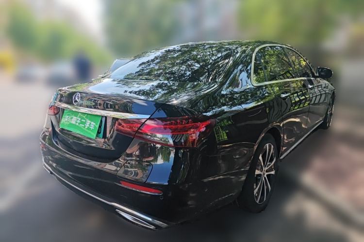 Used Mercedes-Benz E-Class New Energy 2022 Restyled E 350 e L Plug-in Hybrid Sports Sedan Rear Right 45 Deg