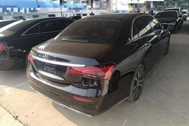 Used Mercedes-Benz E-Class New Energy 2022 E 350 e L Plug-in Hybrid Sports Sedan Rear Right 45 Deg