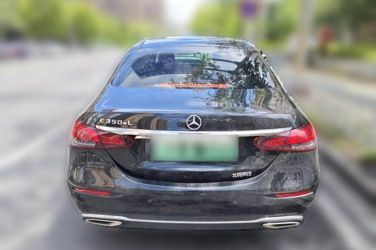 Used Mercedes-Benz E-Class New Energy 2022 Second Facelift E 350 e L Plug-in Hybrid Sports Sedan Rear