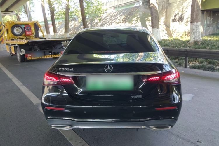 Used Mercedes-Benz E-Class New Energy 2022 Second Facelift E 350 e L Plug-in Hybrid Sports Sedan Rear