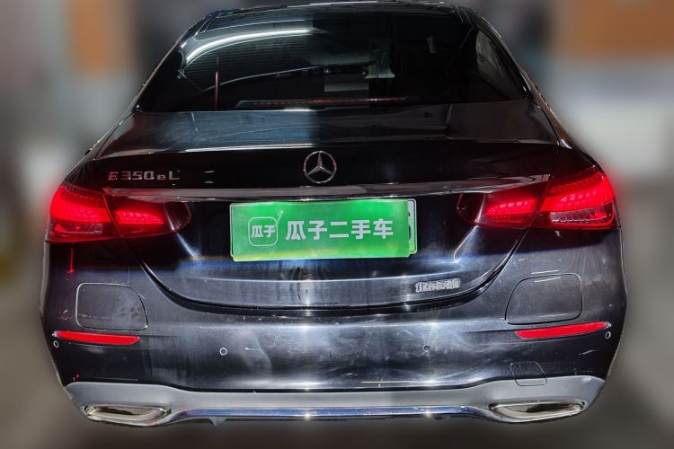 Used Mercedes-Benz E-Class New Energy 2022 Second Facelift E 350 e L Plug-in Hybrid Sports Sedan Rear