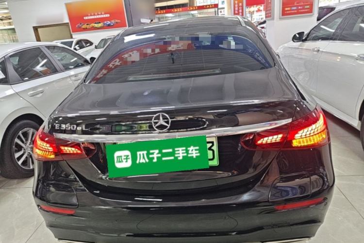 Used Mercedes-Benz E-Class New Energy 2022 Second Facelift E 350 e L Plug-in Hybrid Sports Sedan Rear