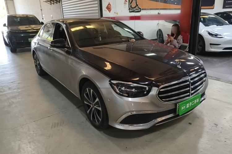 Used Mercedes-Benz E-Class New Energy 2022 E 350 e L Plug-in Hybrid Sedan Front Right 45 Deg
