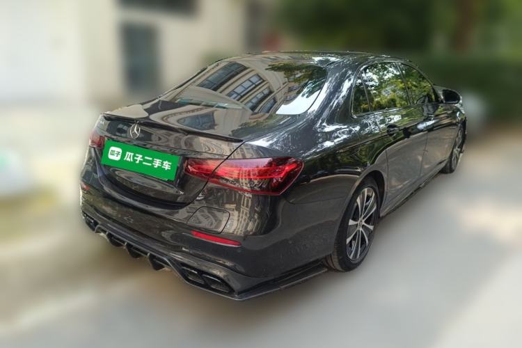 Used Mercedes-Benz E-Class New Energy 2022 Restyled E 350 e L Plug-in Hybrid Sports Sedan Rear Right 45 Deg