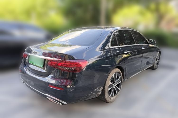 Used Mercedes-Benz E-Class New Energy 2022 E 350 e L Plug-in Hybrid Sedan Rear Right 45 Deg