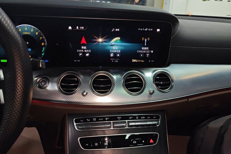 Used Mercedes-Benz E-Class New Energy 2023 E 350 e L Plug-in Hybrid Sedan Audio And AC Panel