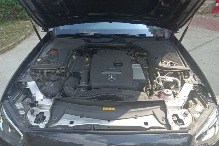 Used Mercedes-Benz E-Class New Energy 2023 E 350 e L Plug-in Hybrid Sedan Engine Bay