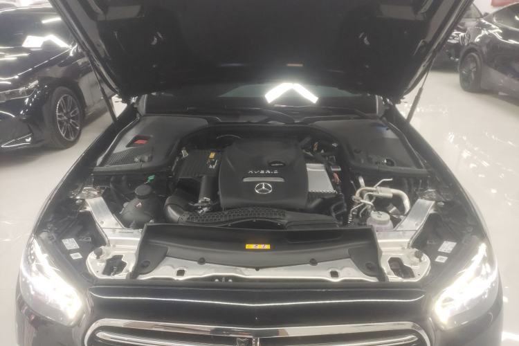 Used Mercedes-Benz E-Class New Energy 2023 E 350 e L Plug-in Hybrid Sedan Engine Bay