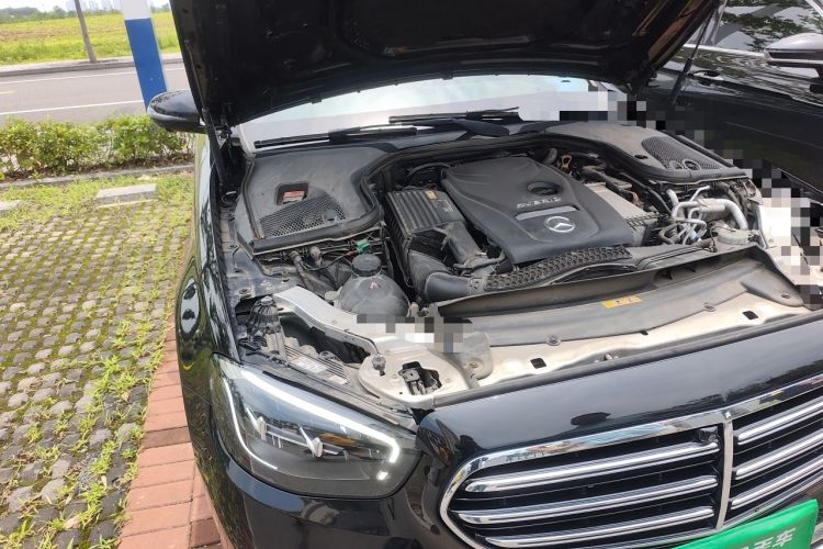 Used Mercedes-Benz E-Class New Energy 2023 E 350 e L Plug-in Hybrid Sedan Engine Bay Right