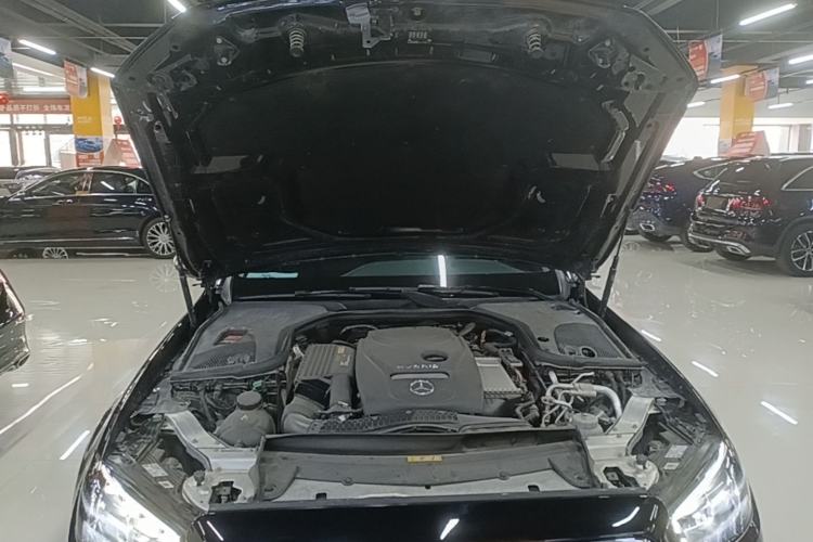 Used Mercedes-Benz E-Class New Energy 2023 E 350 e L Plug-in Hybrid Sedan Engine Bay