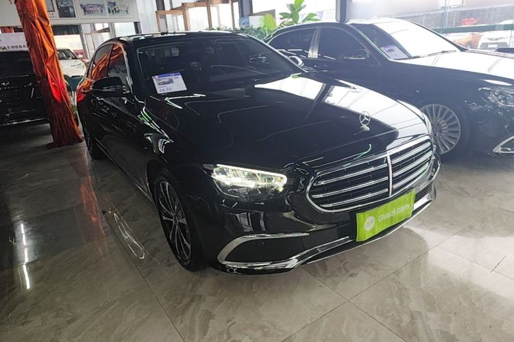 Used Mercedes-Benz E-Class New Energy 2023 E 350 e L Plug-in Hybrid Sedan Front Right 45 Deg